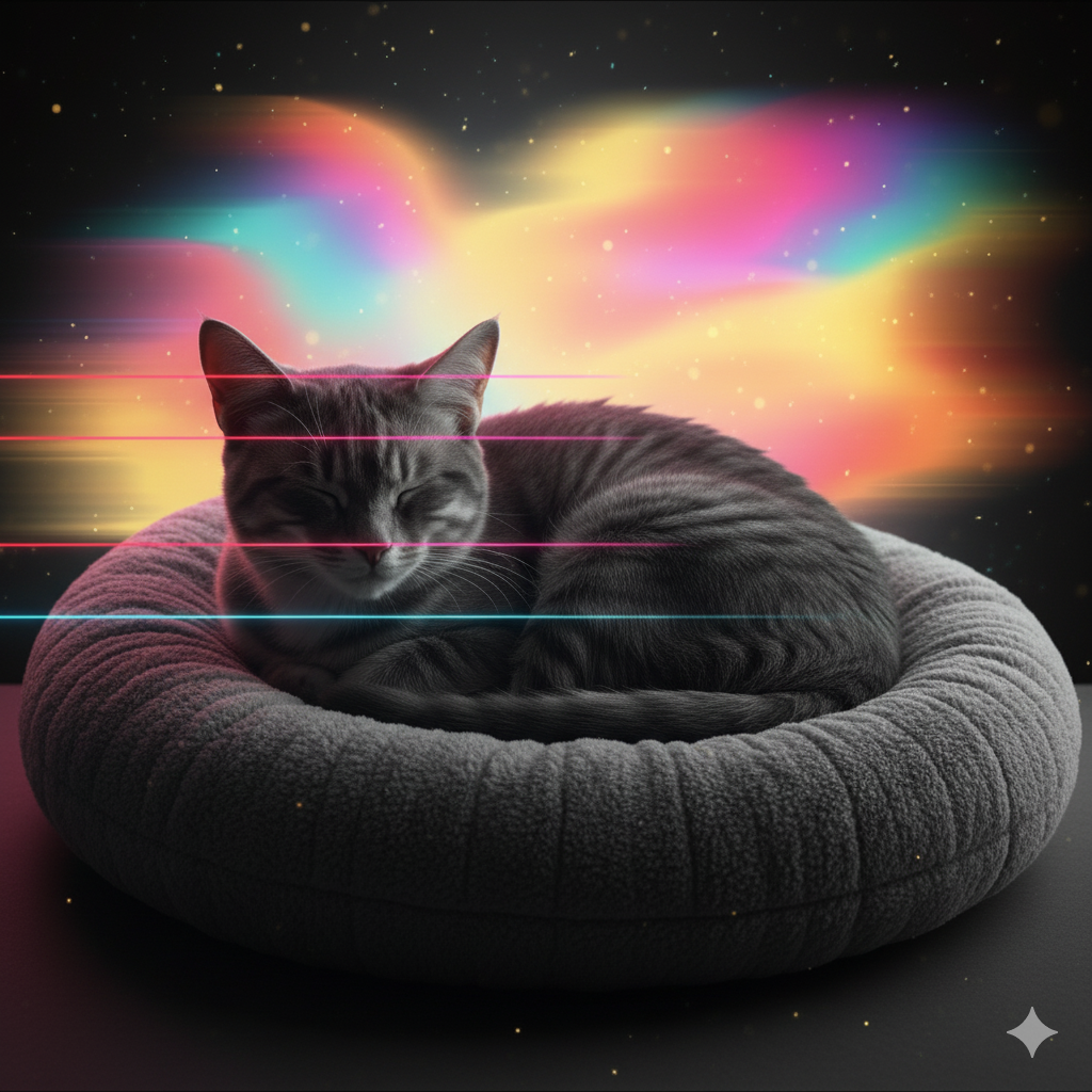 cat aura of a sleeping cat